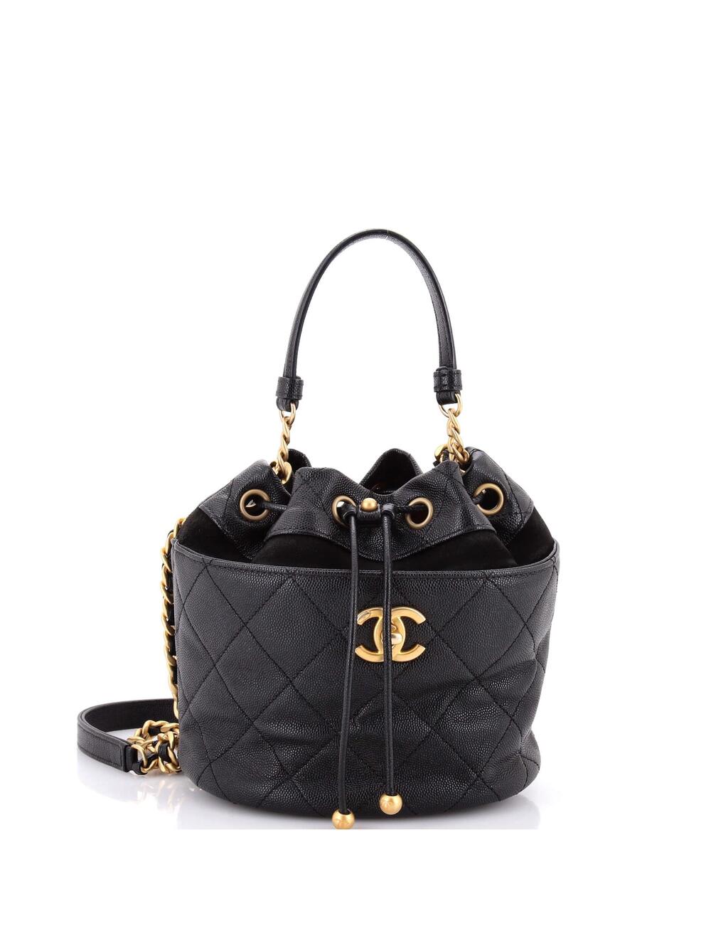 Chanel Cc Drawstring Bucket Bag Quilted #301669C46B